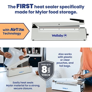 Wallaby Impulse Sealer for Strong Food Storage Seals