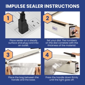 Wallaby Impulse Sealer for Strong Food Storage Seals