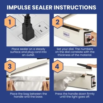 Wallaby Impulse Sealer for Strong Food Storage Seals