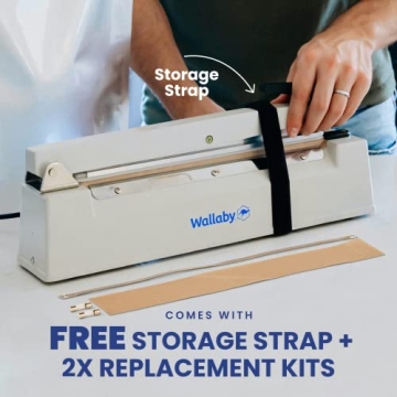 Wallaby Impulse Sealer for Strong Food Storage Seals