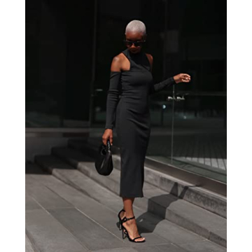 The Drop Women's Cut-Out Shoulder Dress by @signedblake