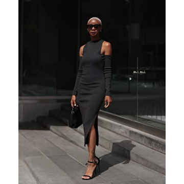 The Drop Women's Cut-Out Shoulder Dress by @signedblake