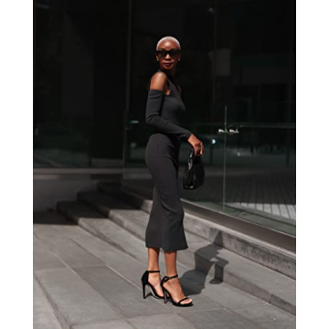 The Drop Women's Cut-Out Shoulder Dress by @signedblake