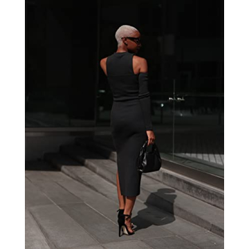 The Drop Women's Cut-Out Shoulder Dress by @signedblake