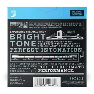 Premium D'Addario Electric Guitar Strings 3-Pack