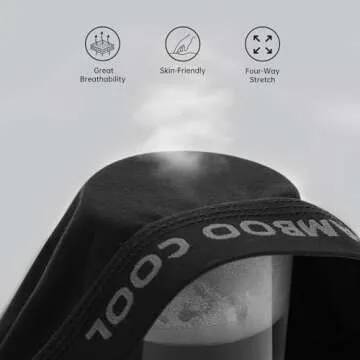 BAMBOO COOL Men's Ultra Breathable Underwear,No Riding Up Boxer Briefs with ComfortFlexible Waistband,Multipack