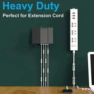 TidyHelper Outdoor Light Clips (Assorted Sizes, 60 PCS), Adhesive Cable Cord Organizer for Wall, Clear Wire Holder Electric Wires, PC Management Under Desk, Christmas LED M&L