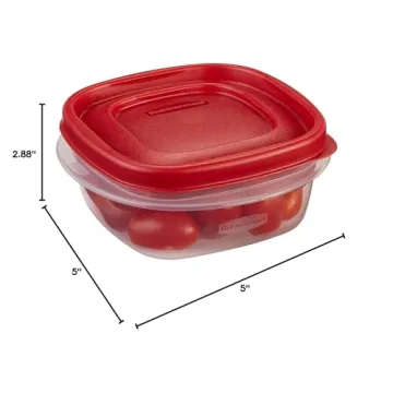 Rubbermaid Easy Find Lids Food Storage Containers 1.25 Cup