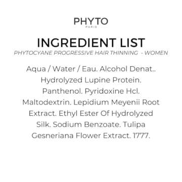 PHYTOCYANE Women Densifying Treatment for Progressive Hair Thinning, Aging, Menopause, Hereditary, 12 Vials x 0.169 fl.oz. (1 month Supply)