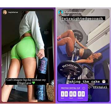 FITGIRL - Squat Pad and Hip Thrust Pad for Leg Day, Barbell Pad Stays in Place Secure, Thick Cushion for Comfortable Squats Lunges Glute Bridges, Olympic Bar and Smith Machine (Black Leopard)