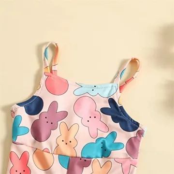GLIGLITTR Toddler Baby Girls Bunny Easter Outfits