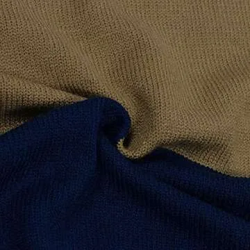 JUNBOON Women's Striped Long Sleeve Open Front Knit Cardigan Casual Pullover Sweater Orange