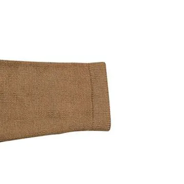 JUNBOON Women's Striped Long Sleeve Open Front Knit Cardigan Casual Pullover Sweater Orange