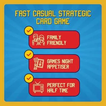 FOOTBALL FEUD! New Fast-paced Football Card Game for Families, Games Nights, Tailgates & Even Half-time | Enjoyed by Kids, Teens and Adults | 2-6 Players, Ages 7+, 5 min to Teach, 15 min to Play