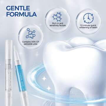 Teeth Whitening Kit for Sensitive Teeth with LED Light