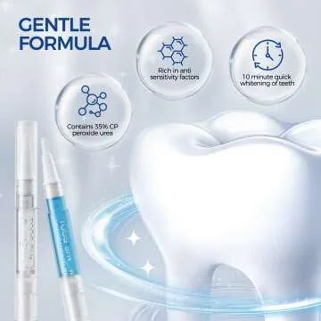 Teeth Whitening Kit for Sensitive Teeth with LED Light