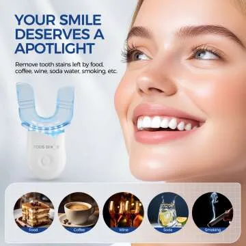 Teeth Whitening Kit for Sensitive Teeth with LED Light