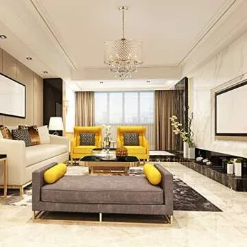 Edvivi Stylish 6-Light Crystal Chandelier for Home Decor