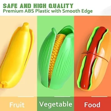 100 Pcs Play Food Set for Kids Age 1-3 Ideal for Learning