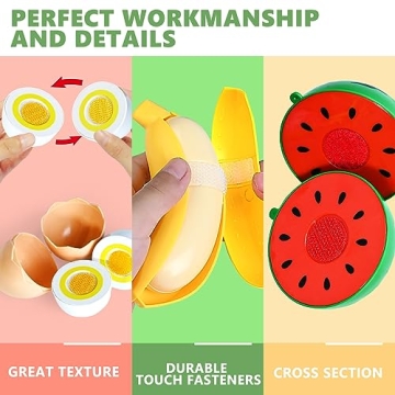 100 Pcs Play Food Set for Kids Age 1-3 Ideal for Learning