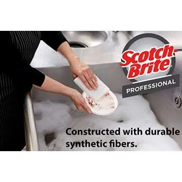 Scotch-Brite Light Duty Scrubbing Pad 9030, 3.5 in x 5 in, 40/Case