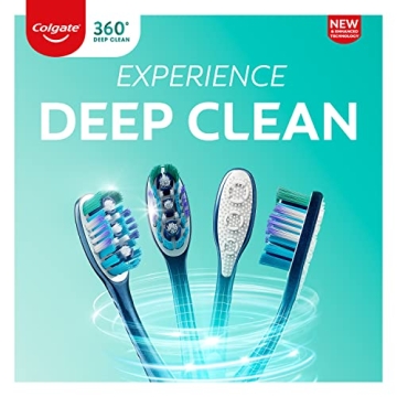 Colgate 360 Whole Mouth Clean Toothbrush 4 Pack for Adults