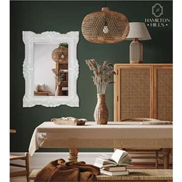 Hamilton Hills 30x40 Ornate Vintage Baroque Wall Mirror