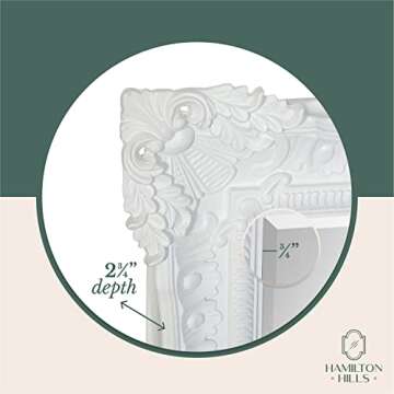 Hamilton Hills 30x40 Ornate Vintage Baroque Wall Mirror