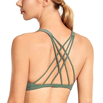 CRZ Yoga Strappy Sports Bra - Medium Support for Activewear