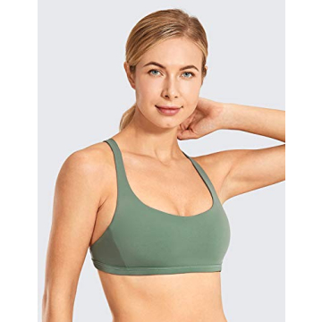 CRZ Yoga Strappy Sports Bra - Medium Support for Activewear