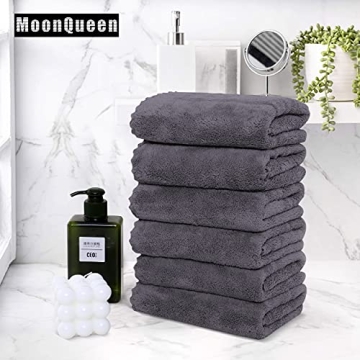 MOONQUEEN Quick Dry Microfiber Hand Towels for Home