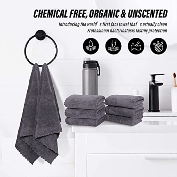 MOONQUEEN Quick Dry Microfiber Hand Towels for Home