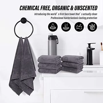 MOONQUEEN Quick Dry Microfiber Hand Towels for Home