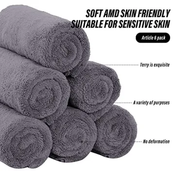 MOONQUEEN Quick Dry Microfiber Hand Towels for Home