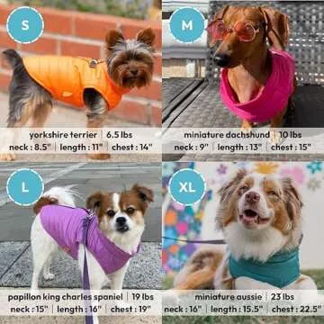 Gooby Puffer Vest Dog Jacket - Warm & Water Resistant