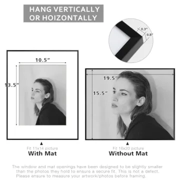 Golden State Art 16x20 Aluminum Picture Frame Decor