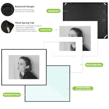 Golden State Art 16x20 Aluminum Picture Frame Decor