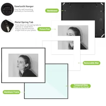 Golden State Art 16x20 Aluminum Picture Frame Decor