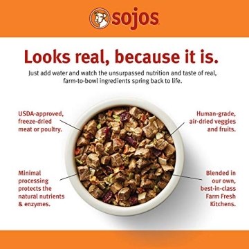 Sojos Complete Beef Recipe Dehydrated Dog Food, 7 lb - Healthy Dogs