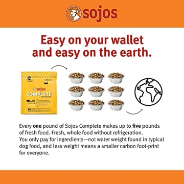 Sojos Complete Beef Recipe Dehydrated Dog Food, 7 lb - Healthy Dogs