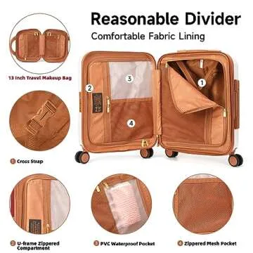 Vintage Hard Shell Luggage Set with TSA Lock - MYER