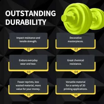 OVERTURE 1.75mm PETG Filament - High Precision for 3D Printing