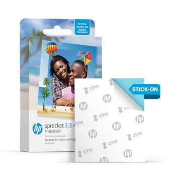 HP Sprocket ZINK Sticky-Backed Photo Paper 50 Pack