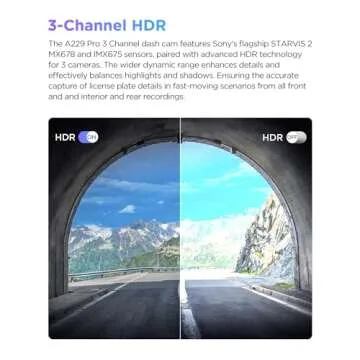 VIOFO A229 Pro 3 Channel 4K HDR Dash Cam, Dual STARVIS 2 Sensors IMX678 & IMX675, 4K+2K+1080P Front Inside and Rear Triple Car Camera, 5GHz WiFi GPS, Voice Control, 24H Parking Mode, Support 512GB