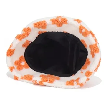 Stylish Warm Plush Bucket Hat for Winter Fashion