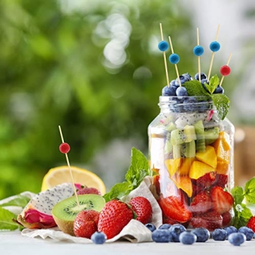 Minisland Sky Blue Pearl Cocktail Picks for Events