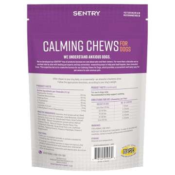 Sentry Calming Chews for Dogs, Calming Aid Helps to Manage Stress & Anxiety, with Pheromones That Ma...