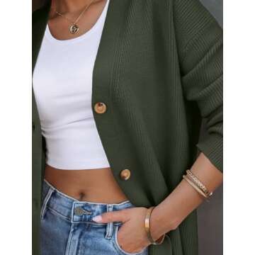 LILLUSORY Women Oversized Cardigan Sweater for Fall 2025