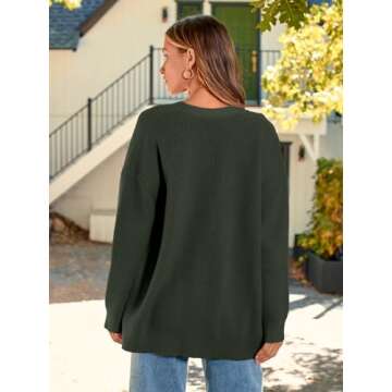 LILLUSORY Women Oversized Cardigan Sweater for Fall 2025