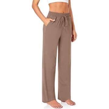 Comfortable Women’s Wide Leg Pajama Pants with Pockets
